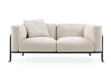BOREA - 2 seater fabric garden sofa by B&B Italia Outdoor - view 2